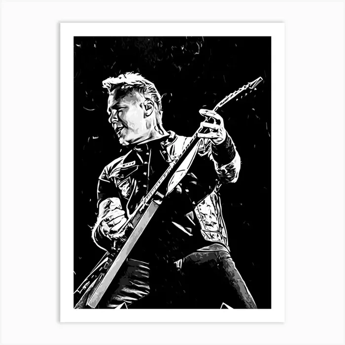 James Hetfield Metallica Art Print by music soul
