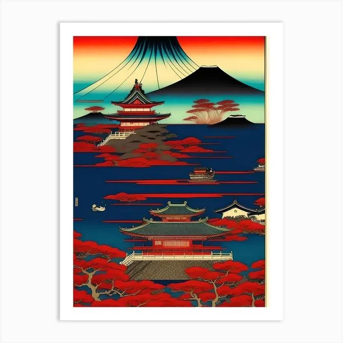 Japanese Print Art Print by Quantumchill