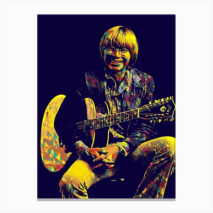 john denver 10 Canvas Print by music soul