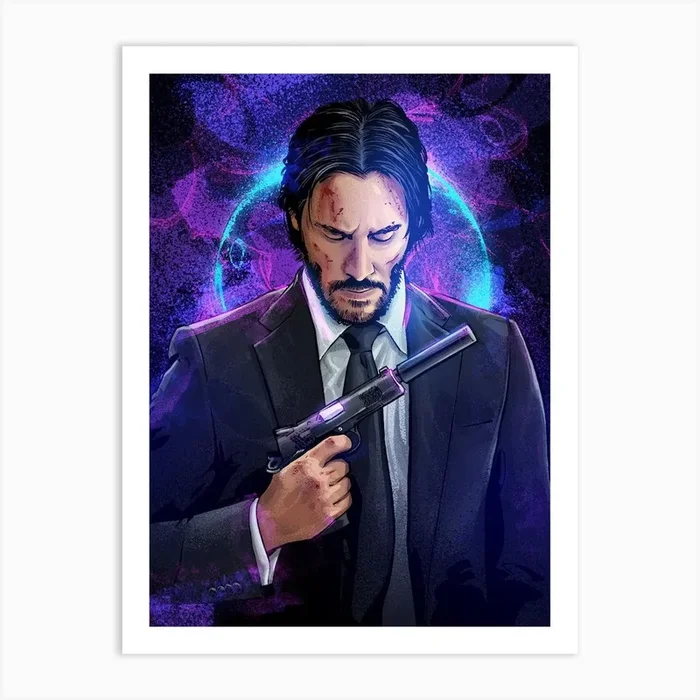 John Wick II Art Print by Nikita Abakumov