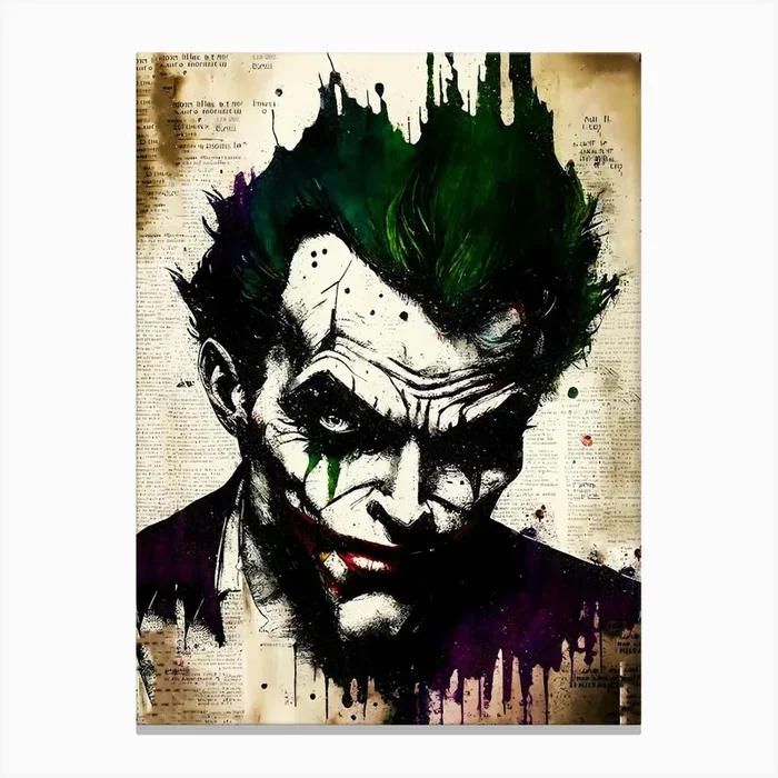 Joker 5 Canvas Print by Anwir