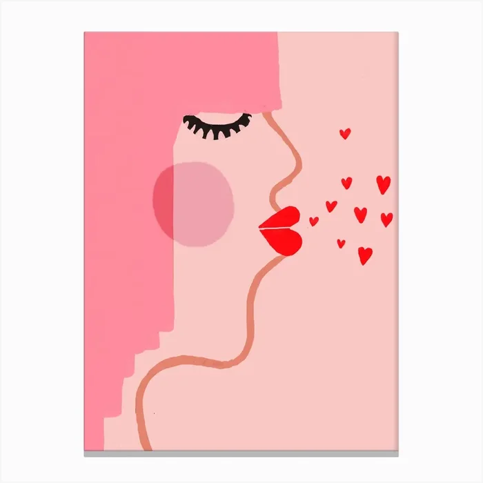 Kisses For You Canvas Print by Natalie Born