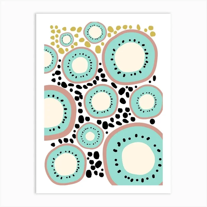 Kiwi Pattern Art Print by Mambo