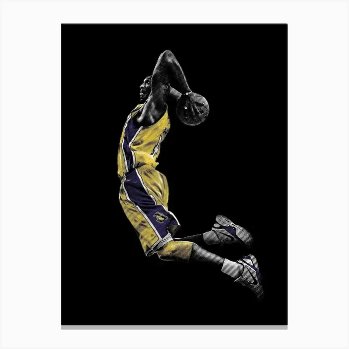 Kobe Bryant Line Illustration my style v3 Canvas PrintAB by Andika Bahtiar