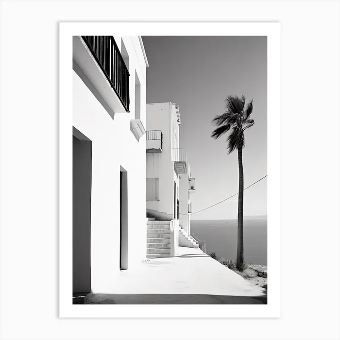 Kusadasi, Turkey, Photography In Black And White 3 Art Print by Monochrome Vistas