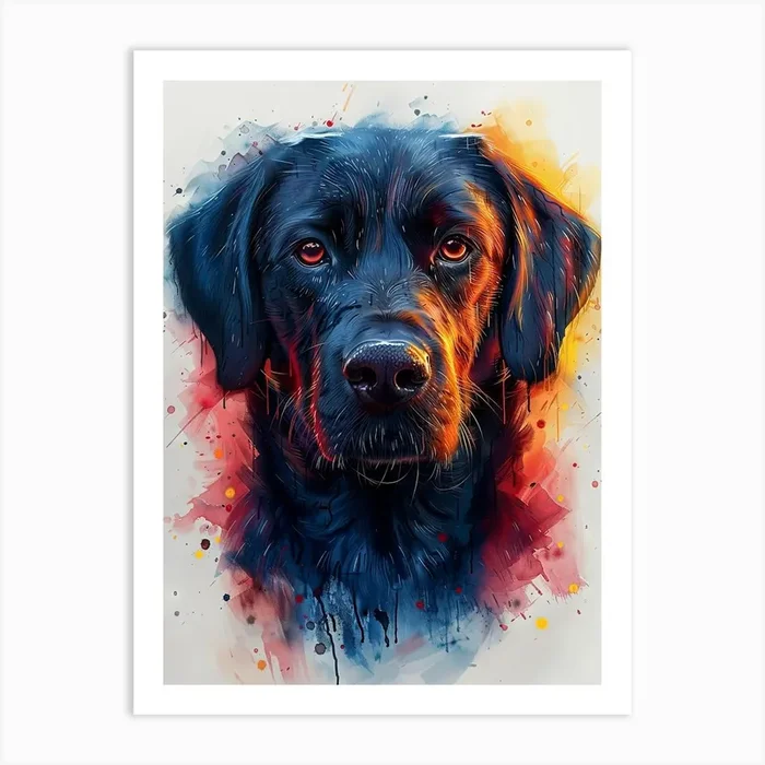 Labrador Retriever Art PrintCZ by Count Zero