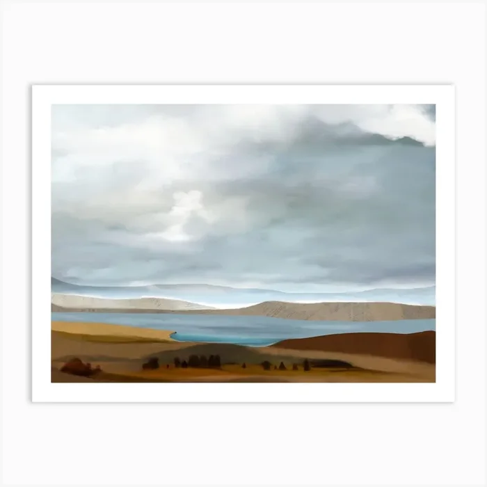 Lake View Art Print by Roberto Moro