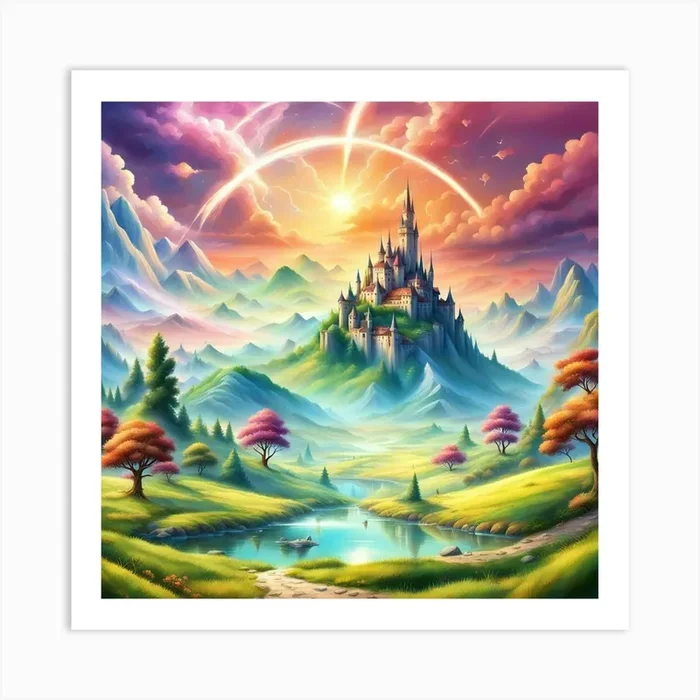 Land of Wonder Art PrintC by CardinalBiggles