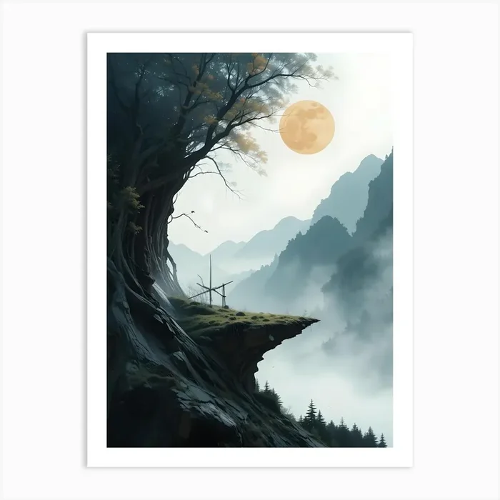 Landscape Painting 2 Art Print by Artistry Innovare