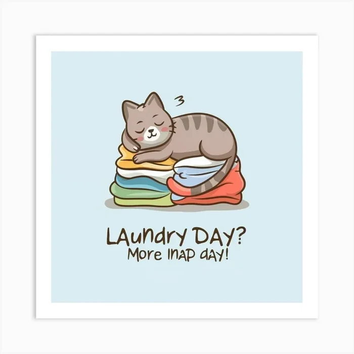 Laundry Day Art Print by Amri@rt