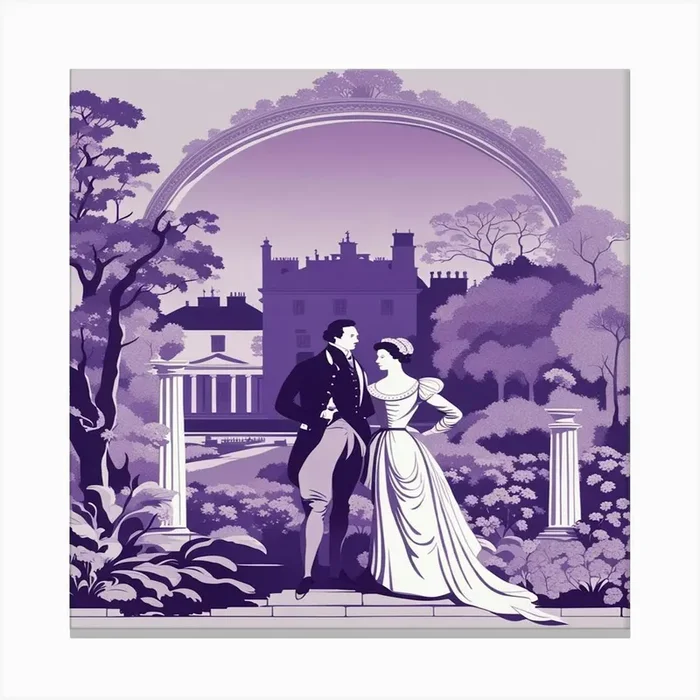 lavender whimsy, the couple Canvas PrintC by CardinalBiggles