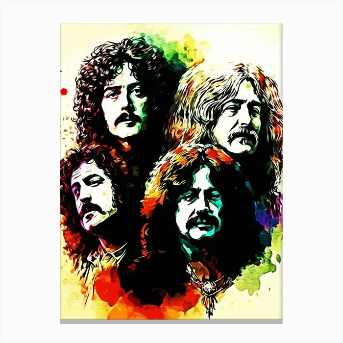 Led Zeppelin band music Canvas Print by music soul
