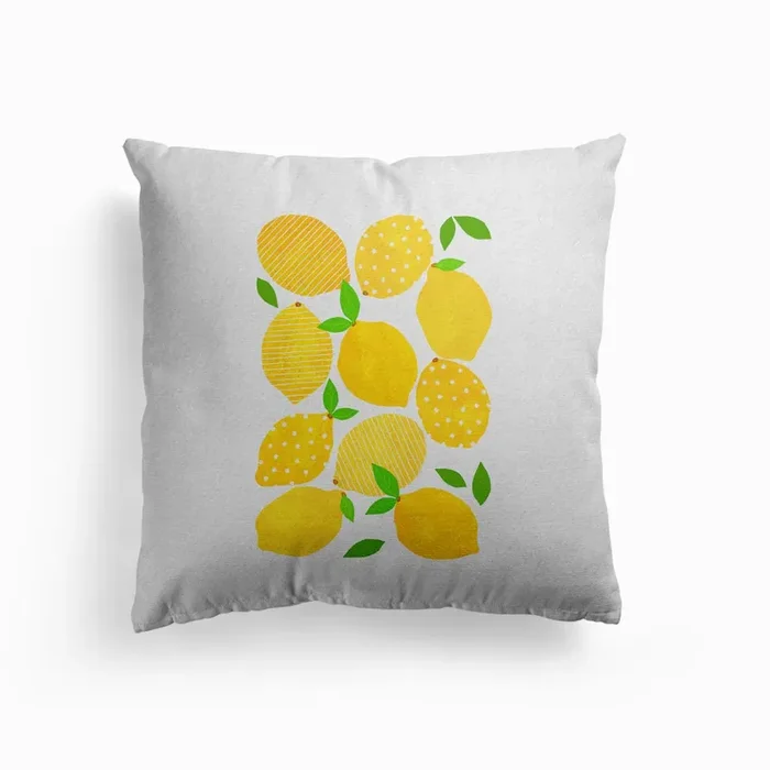 Lemon Crowd Cushion by Orara Studio
