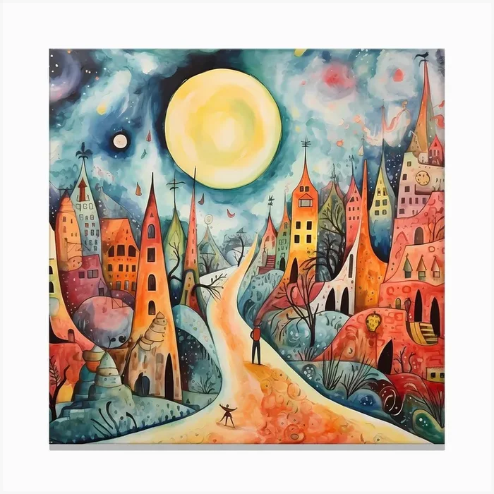 Leonardo’s Legacy Canvas Print by Quantum Vivid Digital Art