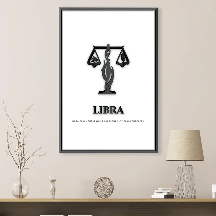 Libra – White Canvas