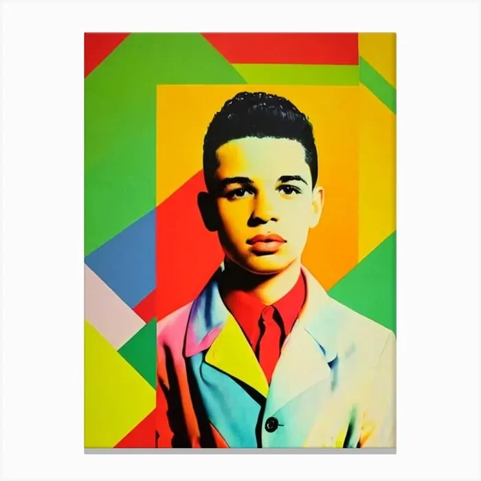 Lil Mosey Colourful Pop Art Canvas Print by The Music Lab