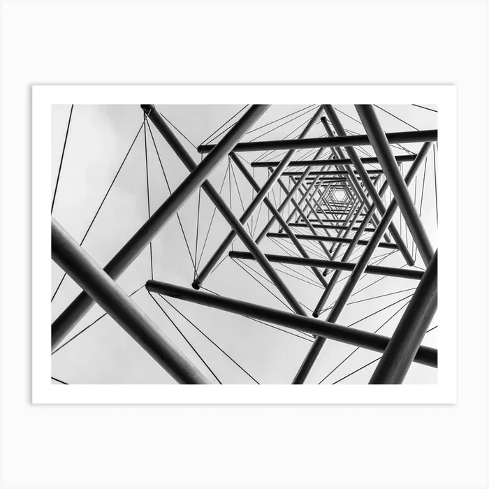 Lines Geometric Art Print by 1x