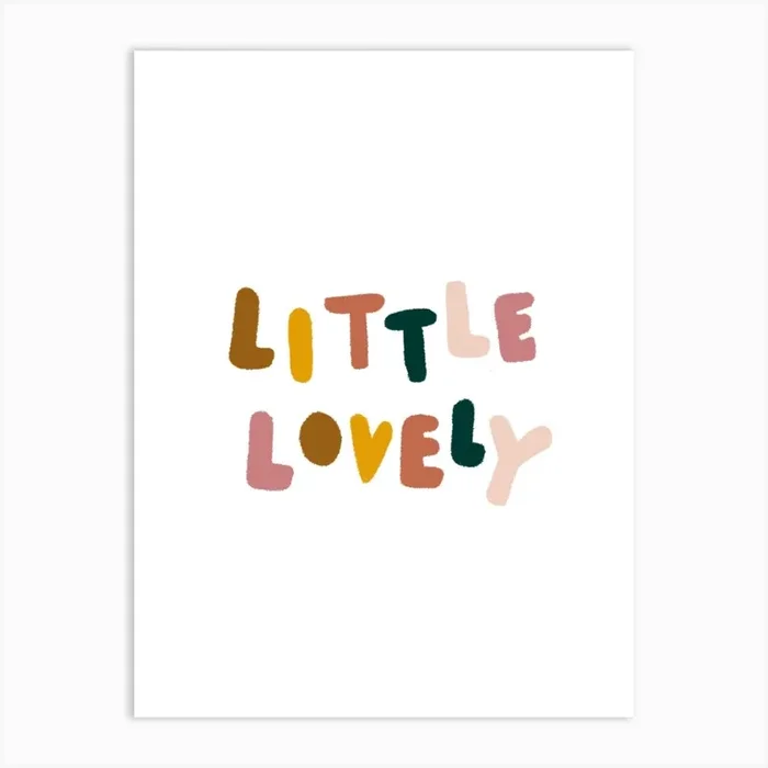 Little Lovely Art Print by Girl Visual