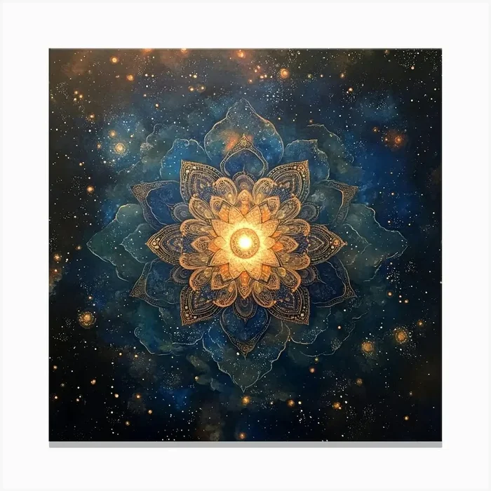 Lotus Flower Art 2 Canvas PrintS by Saiful