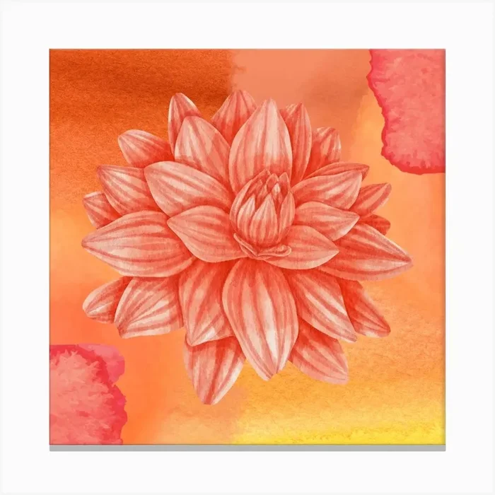 Lotus Flower Canvas PrintS by ShobiArtist