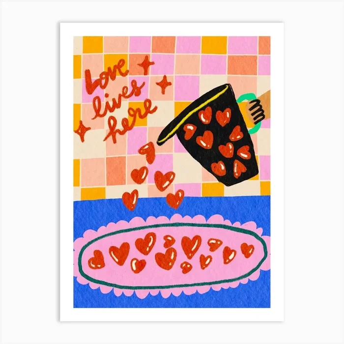 Love Lives Here Art Print by Kartika Paramita