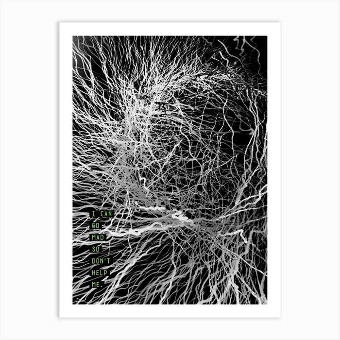 Mad Mind3 Art Print by Sausa