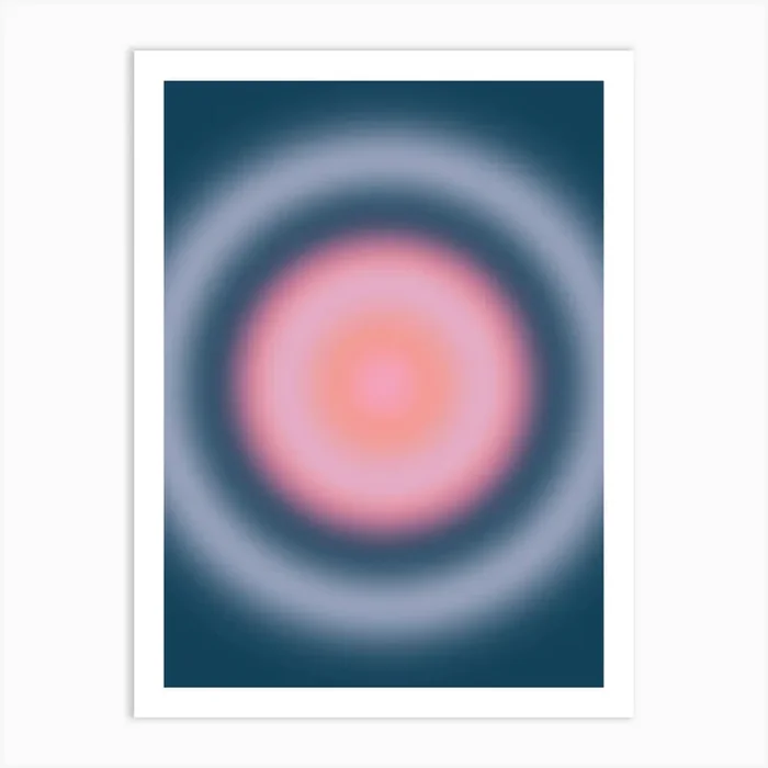 Magical Night 02 Gradient Aura Art PrintDR by Daily Regina Designs