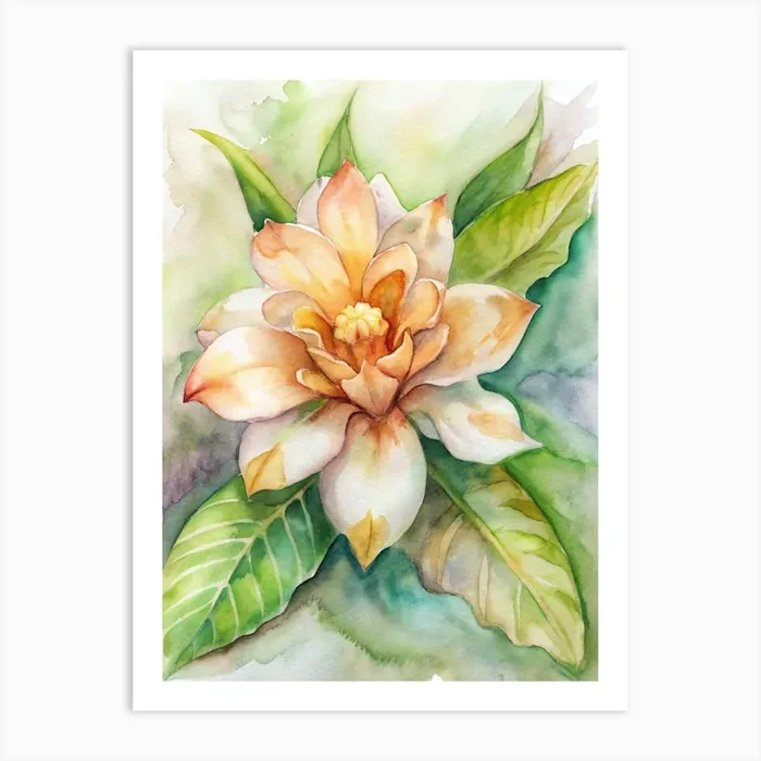 Magnolia Flower Art Print by Posterly Studio home decor