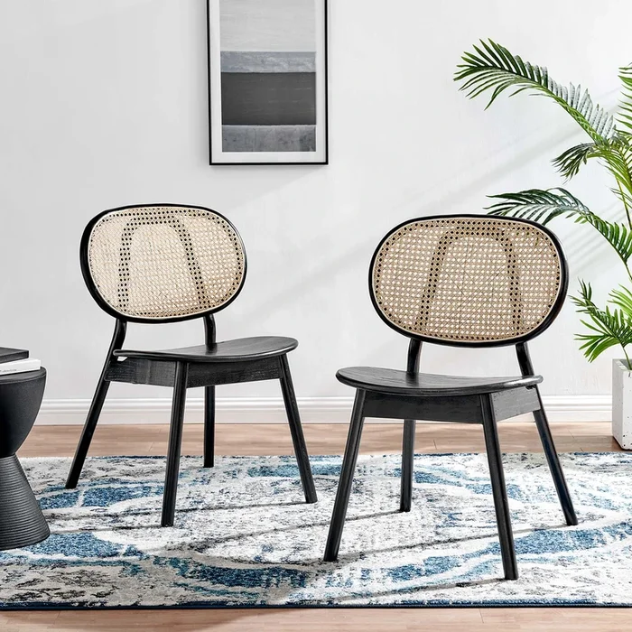 Malina Wood Dining Side Chair Set of 2 by Modway