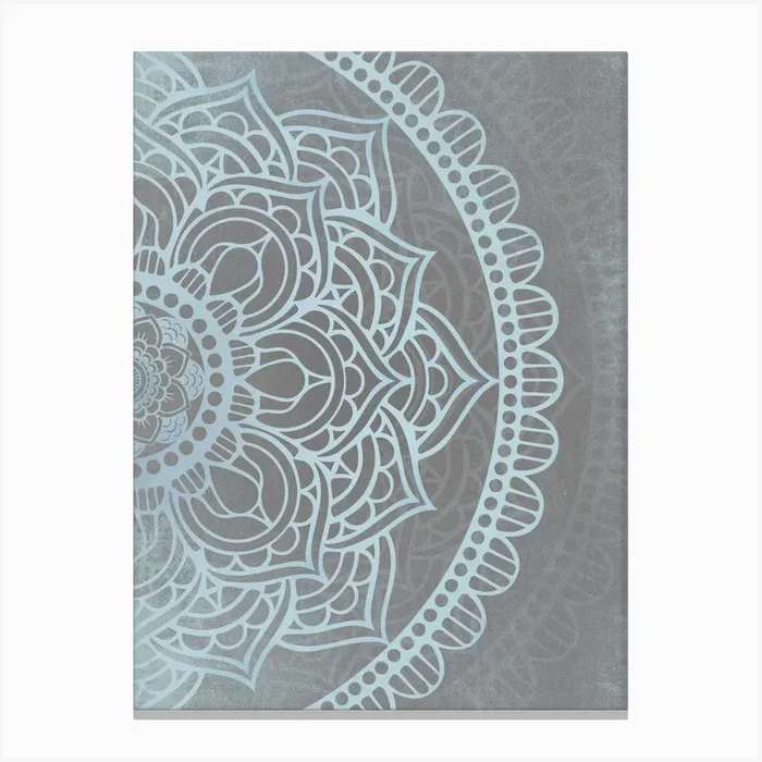 Mandala No 237 B Canvas Print by Szafranscy Art Studio