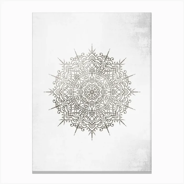 Mandala No 469 B Canvas Print by Szafranscy Art Studio