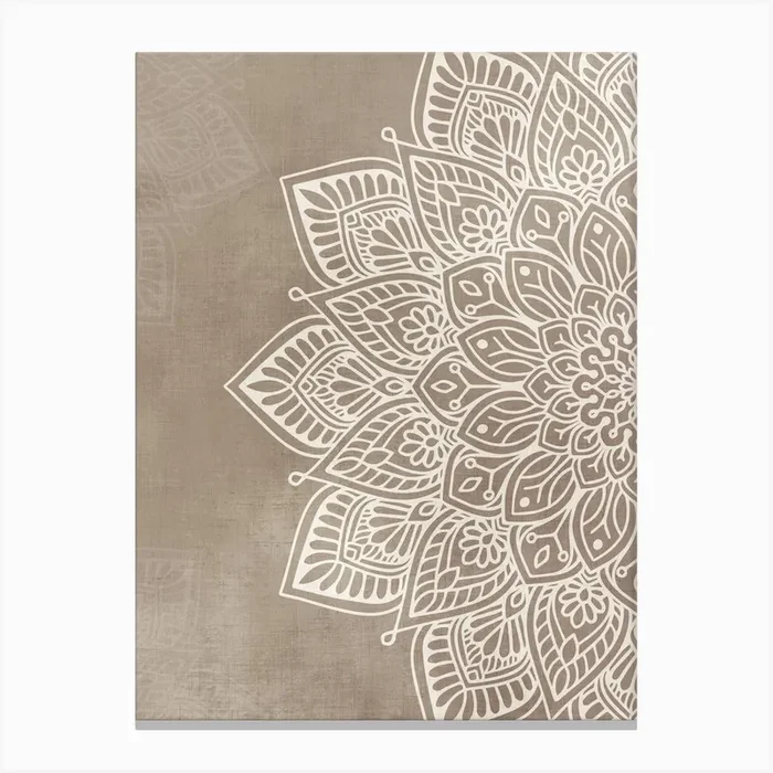 Mandala No 640 A Canvas Print by Szafranscy Art Studio