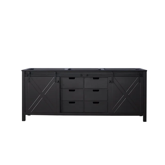 Marsyas 80 in W x 22 in D Brown Double Bath Vanity