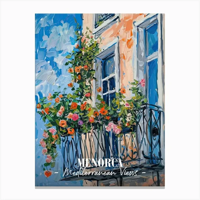 Mediterranean Views Menorca 4 Canvas Print by Urban Vistas