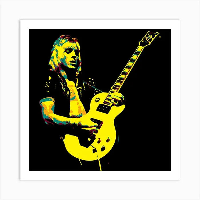 Mick Ronson American Guitarist Musician Legend Art PrintAB by Andika Bahtiar