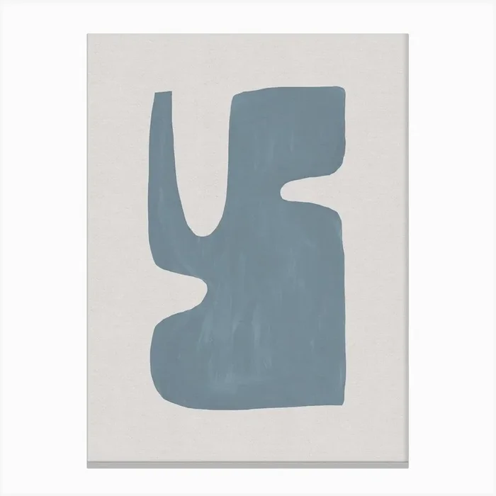 Mid Century Blue I Canvas Print by Orara Studio
