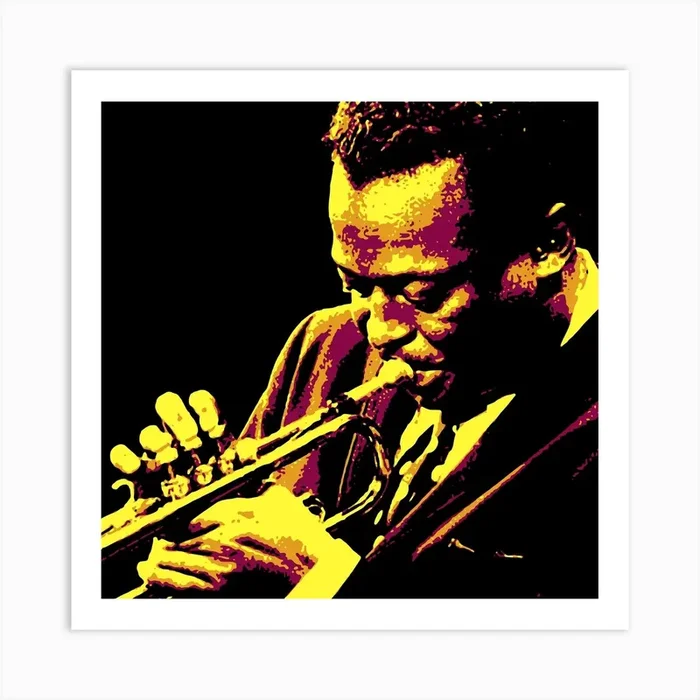 Miles Davis Jazz Music in Pop Art Illustration 4 Art PrintAB by Andika Bahtiar