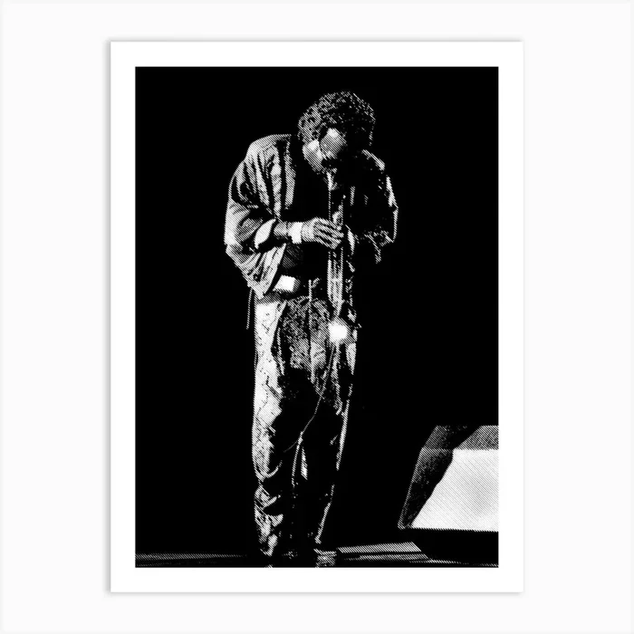 Miles Davis Line Art Illustration 3 Art PrintAB by Andika Bahtiar