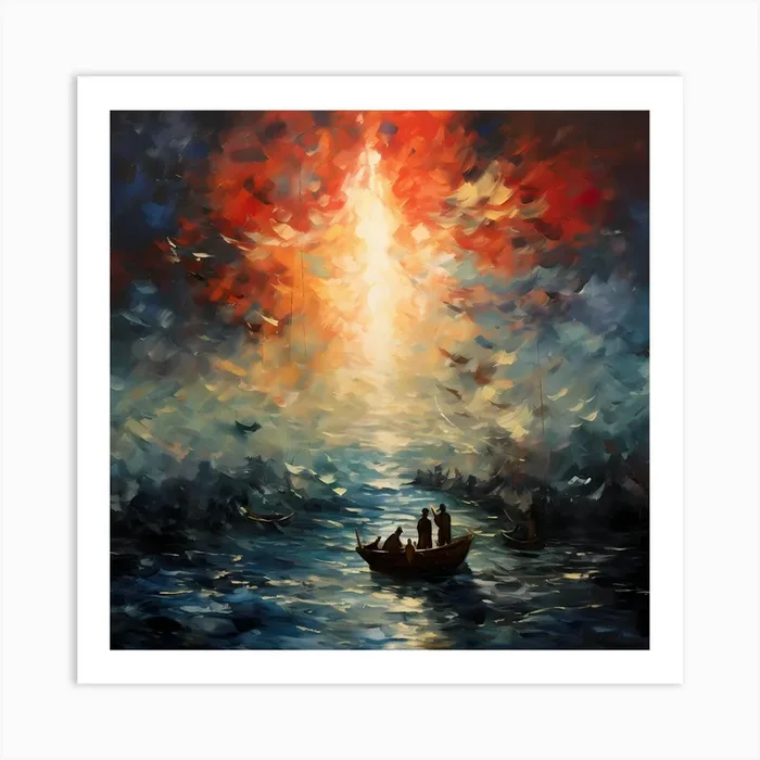Monet’s Artistic Symphony Art Print by Quantum Vivid Digital Art