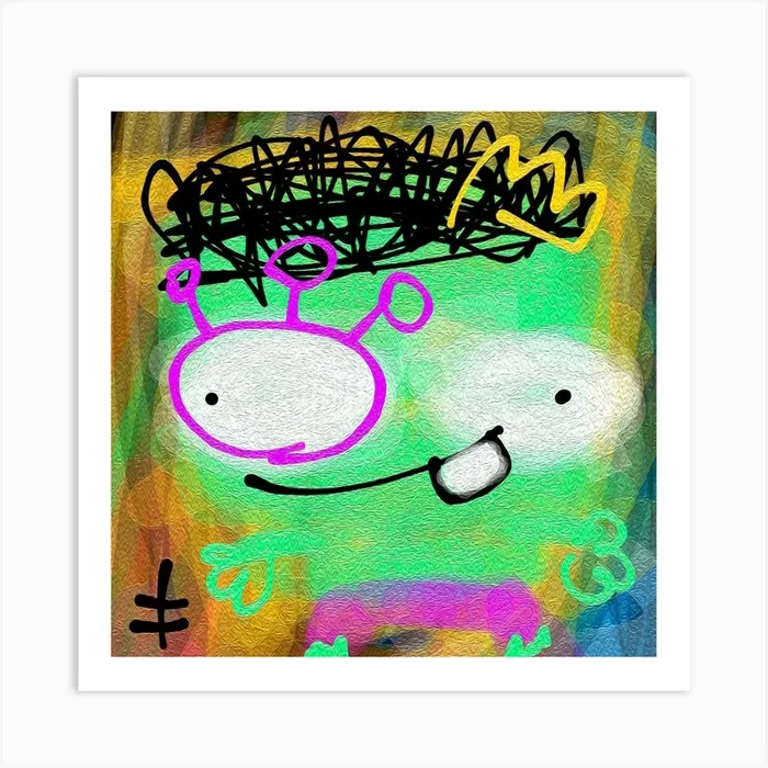 Monster Painting Art Print by Jonas