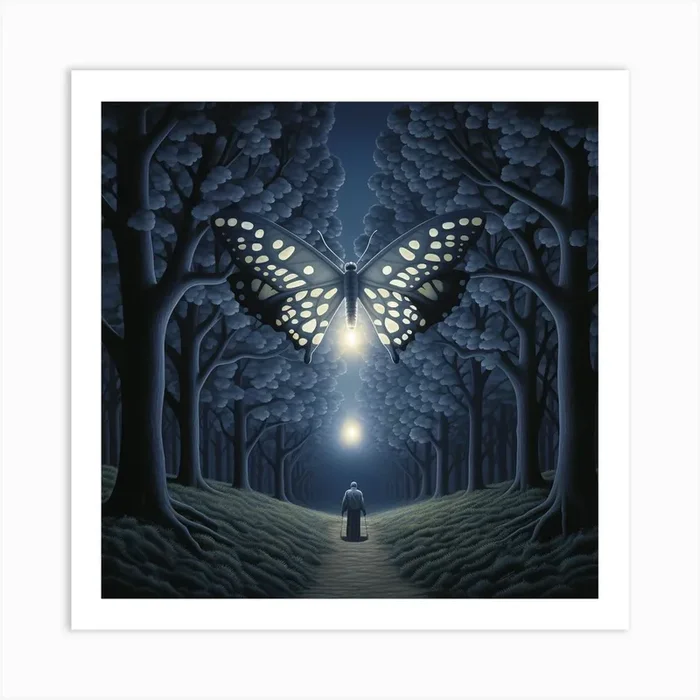 Moth In The Forest Art Print by DBmedia
