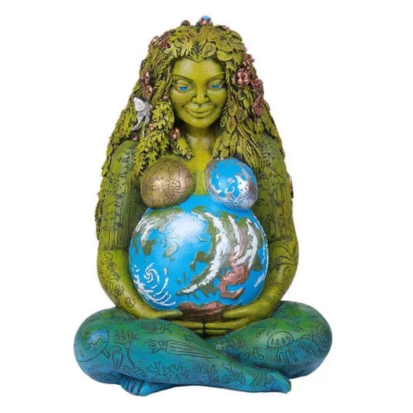 Mother Gaia Earth Statue 14 ” High