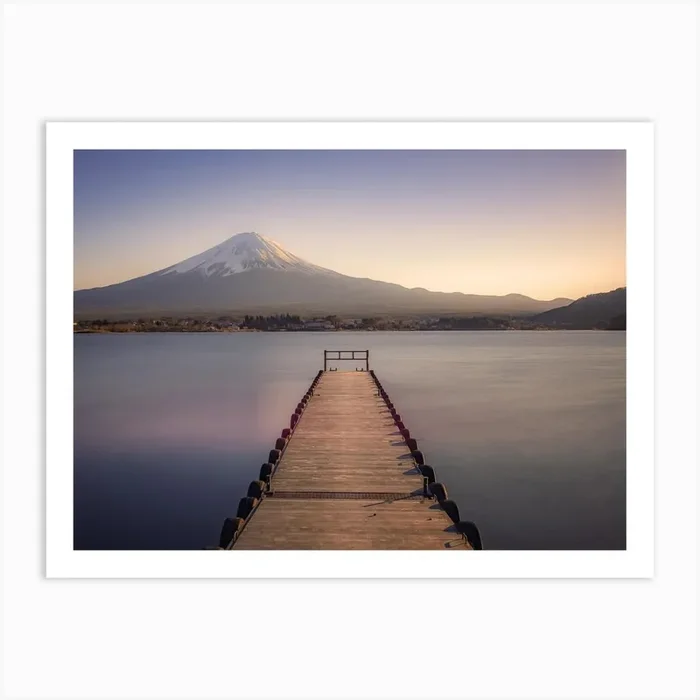 Mt Fuji Art Print by Manjik Pictures