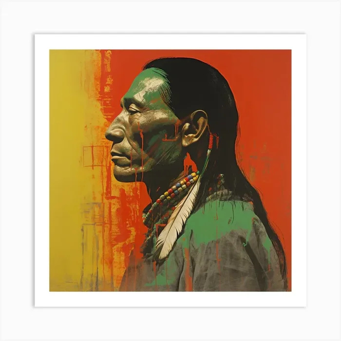 Native American Man Art Print by DBmedia