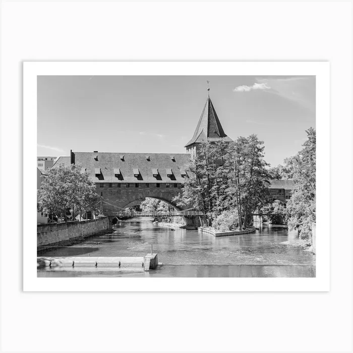 Nuremberg, Bavaria, Germany, idyllic old city center Art Print by imagine