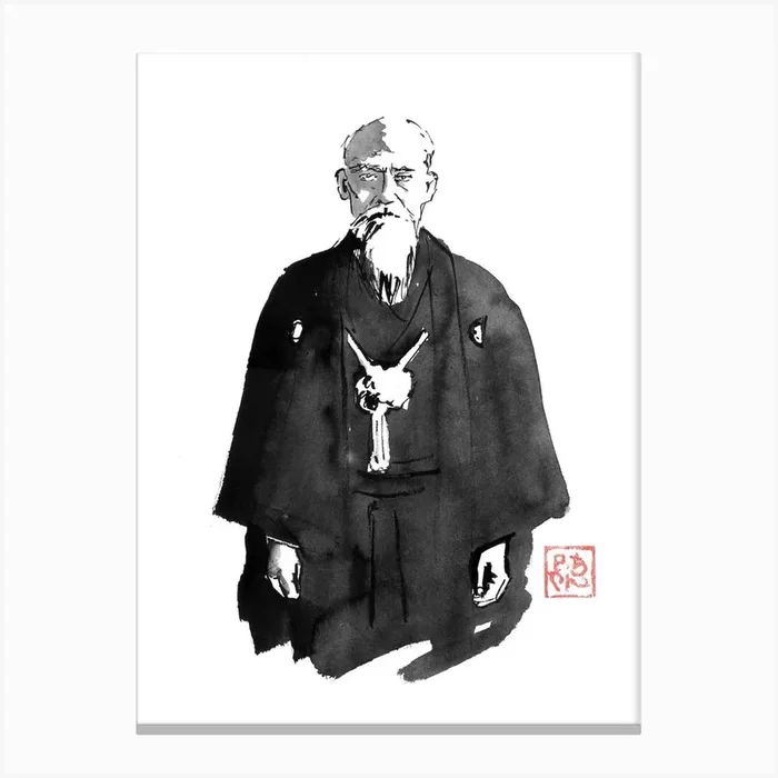 O Sensei II Canvas Print by Pechane Sumie