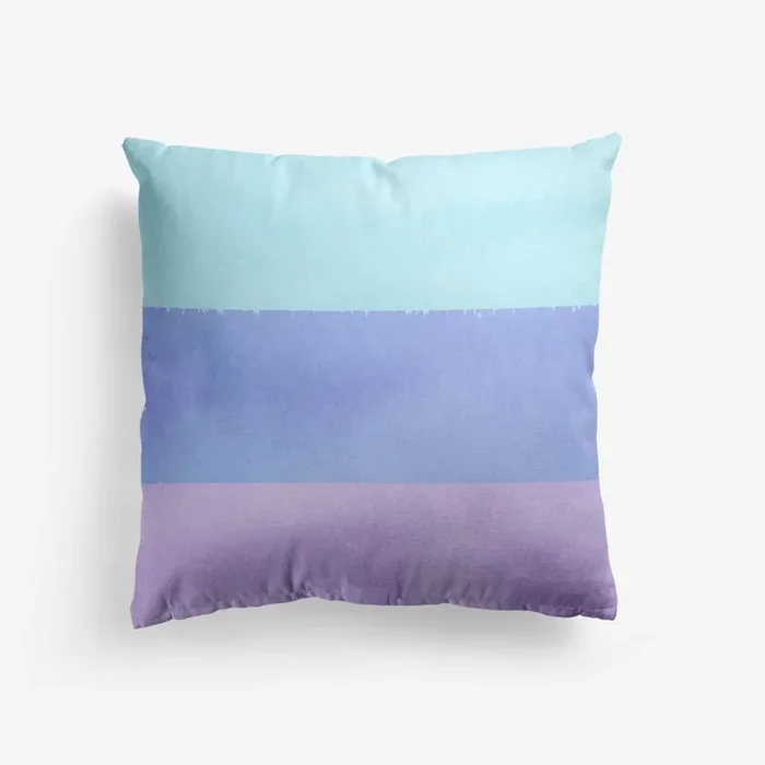 Ocean Watercolour Gradient Cushion by Mambo