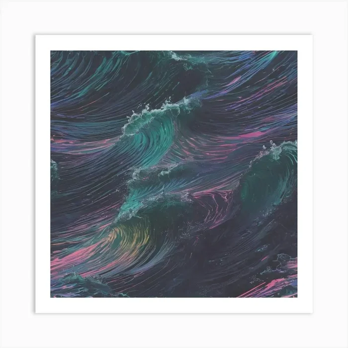 Ocean Waves Art Print by elias bazzi