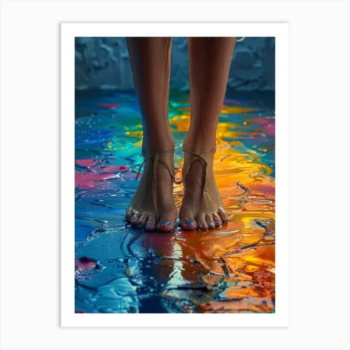 Of A Woman’S Feet Art PrintCZ by Count Zero