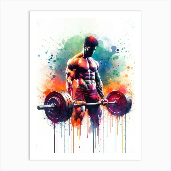 Olympic Athlete Art PrintV by viart.